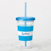 PERSONALISEERDE TUMBLER ACRYL DRINKBEKER (Voorkant)