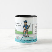 Personaliseermachine voor pool - Mannelijke Cartoo Mok (Midden)