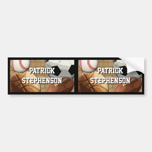 Personaliseert het Waterbestendige Etiket van de S Bumpersticker (Voorkant)