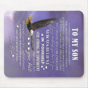 Personaliseren aan mijn zoon van Love Mam Gift Muismat