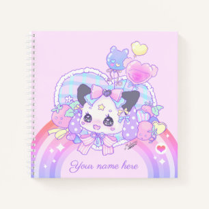 Personaliseren - feesten kei, kawaii schattige bun notitieboek