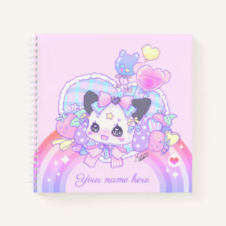 Personaliseren - feesten kei, kawaii schattige bun notitieboek
