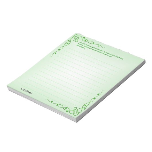 Personaliseren: Irish Blessing (#1) Celtic Braids Notitieblok (Gedraaid)
