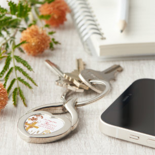 Personaliseren, Jubilee Jubileum Nun Cross, Swirls Sleutelhanger