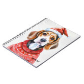 PERSONALISEREN: Kerst Teckel | Notitieboek (Linkerzijde)