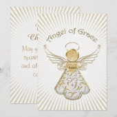 Personaliseren: Kerstmis Engel van Grace Lichtstra Feestdagenkaart (Voorkant / Achterkant)