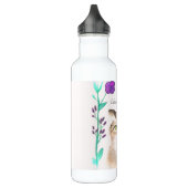 Personaliseren - Kute Cat Art Water Bottle Waterfles (Links)