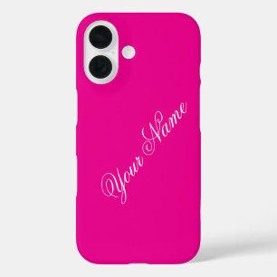 Personaliseren met Jouw naam iPhone 16 Hoesje