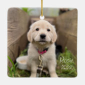 Personaliseren met uw Afbeelding-keramische versie Keramisch Ornament (Achterkant)