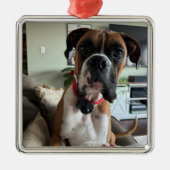PERSONALISEREN Modern PET FOTO Ornament (Voorkant)