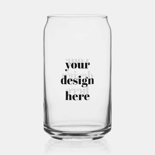 Personaliseren of aanpassen blikvorm glas (Voorkant)