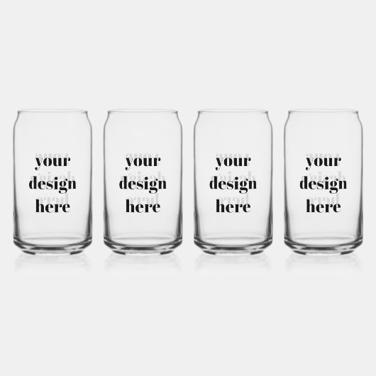 Personaliseren of aanpassen blikvorm glas (Voorkant)