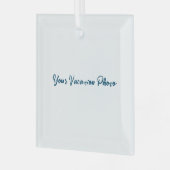 Personaliseren of aanpassen glas ornament (Voorkant links)