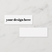 Personaliseren of aanpassen mini visitekaartje (Voorkant / Achterkant)