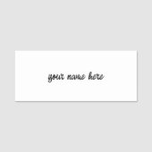 Personaliseren of aanpassen naamplaatje (Voorkant)