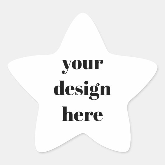 Personaliseren of aanpassen ster sticker (Voorkant)