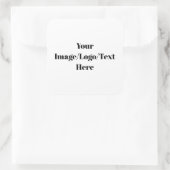 Personaliseren of aanpassen vierkante sticker (Tas)