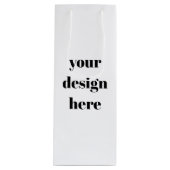 Personaliseren of aanpassen wijn cadeautas (Voorkant)