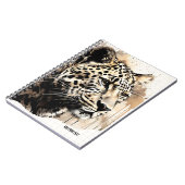 PERSONALISEREN: Painted Leopard | Notitieboek Jour (Linkerzijde)