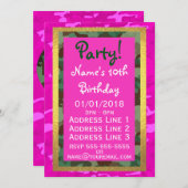 Personaliseren - Pink Camo Kaart (Voorkant / Achterkant)