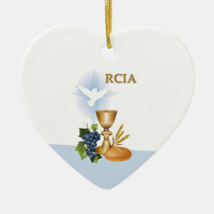 Personaliseren, RCIA feliciteert katholieke heilig Keramisch Ornament