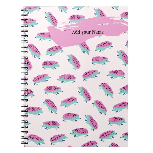 PERSONALISEREN: Roze Poglets Notitieboek (Voorkant)