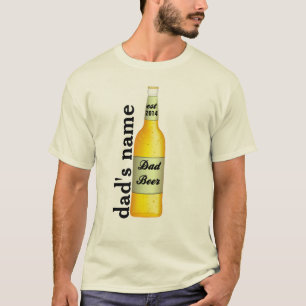 PERSONALISEREN Vaderdag Dad bier met beste jaar T-shirt