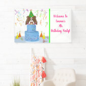 Personaliseren van Birthday Cavalier King Charles Spandoek (Insitu)
