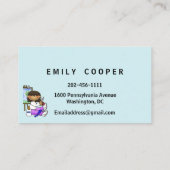 Personaliseren van dagleraar overdag visitekaartje (Achterkant)