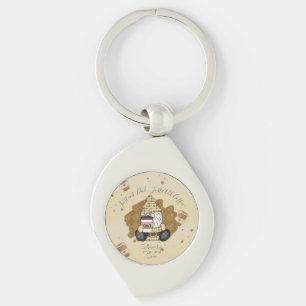 Personaliseren voor Koffee Lover Pa VINTAGE Sleutelhanger