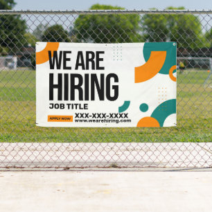 Personaliseren We huren de contactgegevens voor ta Spandoek