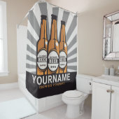 Personaliserende brouwerij voor bottelboten douchegordijn (In situ)