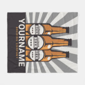 Personaliserende brouwerij voor bottelboten fleece deken (Voorkant (Horizontaal))