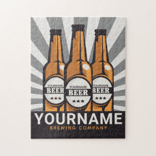 Personaliserende brouwerij voor bottelboten legpuzzel