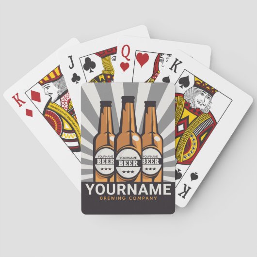 Personaliserende brouwerij voor bottelboten pokerkaarten (Achterkant)
