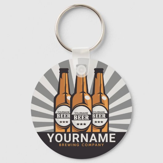 Personaliserende brouwerij voor bottelboten sleutelhanger (Voorkant)