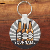 Personaliserende brouwerij voor bottelboten sleutelhanger (Voorkant)