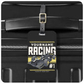 Personaliseringsteam Fast Race-autorijstuurprogram Bagagelabel