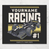 Personaliseringsteam Fast Race-autorijstuurprogram Bier Etiket (Enkel label)