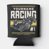 Personaliseringsteam Fast Race-autorijstuurprogram Blikjeskoeler (Achterkant)