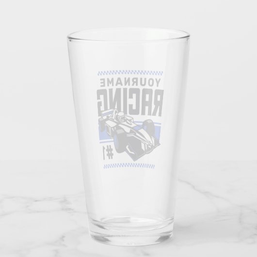 Personaliseringsteam Fast Race-autorijstuurprogram Glas (Achterkant)