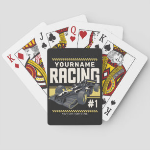 Personaliseringsteam Fast Race-autorijstuurprogram Pokerkaarten