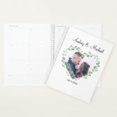 Personalisierbar Foto Herz Hochzeit Planner (Display)