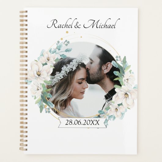 Personalisierbar Foto Hochzeit Planer Planner (Voorkant)