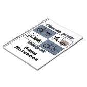 personalisierbar, Lastenrad choose, Dein Text Notitieboek (Linkerzijde)