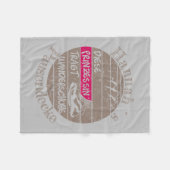 personalisierbar Name Prinzessin Wanderschuhe Fleece Deken (Voorkant (Horizontaal))