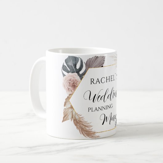 Personalisierbar- Wedding-Planning-Mug Koffiemok (Voorkant links)