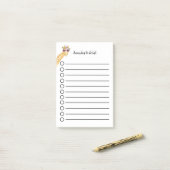 Personalisierbare Giraffe mit Blumen Sonnenbrille Post-it® Notes (Op bureau)