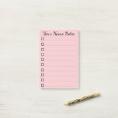 personalisiert Name Post-it® Notes (Op bureau)