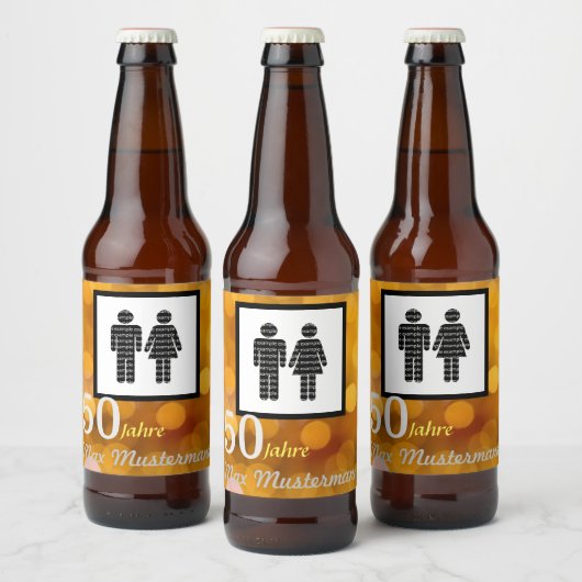 personalisierte Geburtstag Bier Etiket (Flessen)